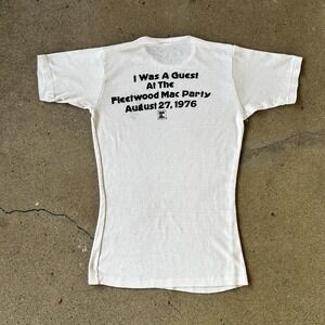 Vintage 70s 1976 Fleetwood Mac Friends & Family l Release Party Band Shirt RARE